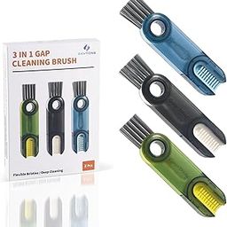 SKYTONE 3 in 1 Cup Lid Gap Cleaning Brush Set, Multifunctional Insulation Bottle Cleaning Tools, Mutipurpose Tiny Silicone Cup Holder Cleaner, Home Kitchen Cleaning Tools (Pack of 2)-17