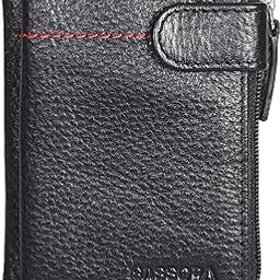 Premium Leather Small RFID Black Travel Pouch-47
