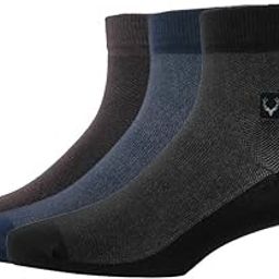 Men'S Cotton Quarter Length Socks (Pack Of 3) - Black, Brown, Navy-image-98