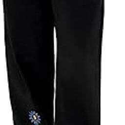 Evil Eye Women and Girls Black Drawstringed Cotton Baggy Fit Joggers-picture-22