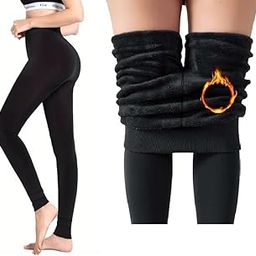 Women's & Girl's Winter wear Warm Thermal Thick Fleece Stockings Leggins Tights Women Slim Fit Pants (Free-Size) Comfortable Between 26 to 34 Waist-image-81
