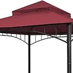 SCOCANOPY Replacement roof for Target Madaga Gazebo Model L-GZ136PST,(Burgundy)-picture-18