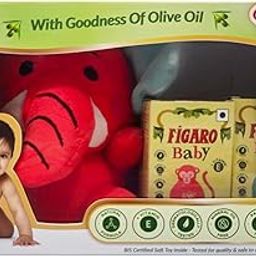 Figaro Baby Gift Set for New Born & Baby Shower with BIS Certified Soft Toy (Medium Pack)-image-55