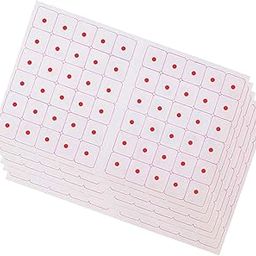 VAMA Fashions 3mm Red Sticker Small Round Self-Adhesive Bindis Set for Women Girls Reusable Skin-Friendly Non-Toxic Forehead Dots for Daily & Festive - 6 Cards-34