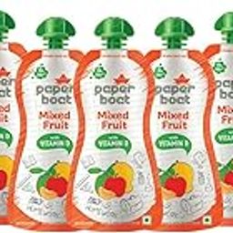 Paper Boat Mixed Fruit Juice, Enriched with Vitamin D, No added Preservaties and Colours (Pack of 9, 150ml Each)-85
