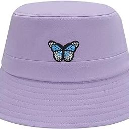 Bucket Hat Daisy Flower Embroidered Beach Summer Cap, Sun Protection Outdoor Hats for Women-image-91