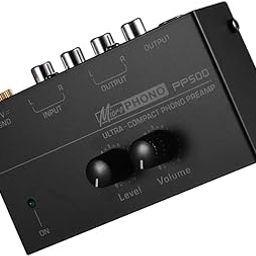 Ubervia Ultra-Compact Phono Preamp Preamplifier with L & Controls RCA Input & Output 1/4-image-22