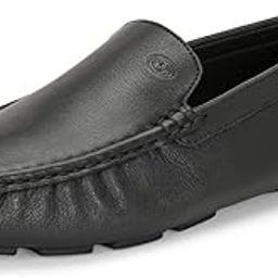 Black Leather Casual Shoes Loafers for Men EMPORIO-05-image-30