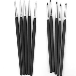 CLUB BOLLYWOOD VELURA Flexible Clay Sculpting Shapers Wipe Out Tool 5pcs Black and White|10 x Pickup Bobbin|Other Painting Supplies| Art Supplies-image-18