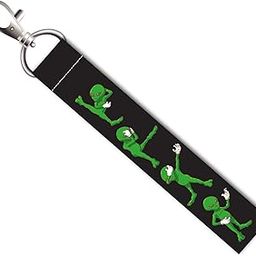Dancing Alien Lanyard Tag with Swivel Lobster for Gift Luggage Bags Backpack Laptop Bags L X H 5 X 0.8 INCH-image-68