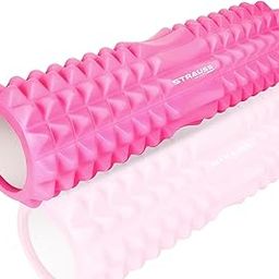 Strauss Grid Foam Roller | Eco-Friendly Spikes Foam Roller | Premium Eva Foam | Light Weight & Travel-Friendly Foam Roller for Relieve Muscle Tightness, Soreness & Inflammation,45 CM (Pink)-12