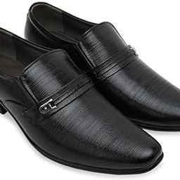 Men Textured Leather Formal Slip Ons-image-74