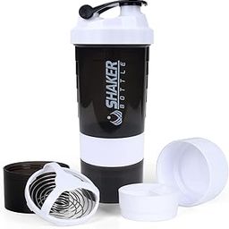 LSARI Plastic Shaker Bottle (Black, 500 Milliliters)-image-7