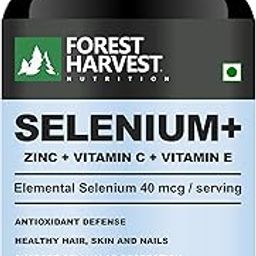 Forest Harvest Nutrition Selenium with Zinc, Vitamin C & Vitamin E | 40mcg Elemental Selenium | 60 Capsules | Antioxidant, Immunity & Skin Health Support | WHO-GMP, HACCP, ISO Certified-image-10