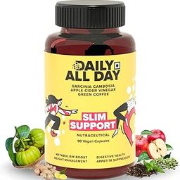 Daily All Day ACV Apple Cider Vinegar, Garcinia Cambogia, Green Coffee Bean, Gurmar, Fenugreek, Green Tea, Ginger, Triphala 90 Capsule-19