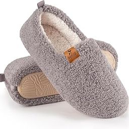 Women Cozy Faux Curly Fur House Memory foam Slippers Ladies Fuzzy Closed Back Indoor Bedroom Shoes-image-18
