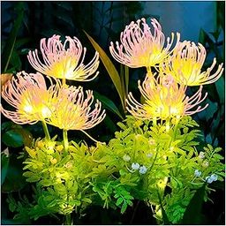 DooYard Solar Garden Lights, Solar Flowers Lights with Glowing Flowers & Stems, Upgraded Solar Panel, Solar Lights Outdoor for Garden Decoration,Yard Decor and Gift for Mother (2 Pack)-picture-23