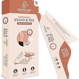 Senzicare Disposable Stand & Pee Female Urination Device for Women | Leak-proof | Easy To Carry | Reduces The Risk Of UTI | Public Toilets, Travel, Camping, Hiking and Outdoor Activities (Pack of 15)-picture-18