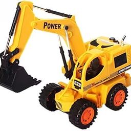 J2k Brothers ® Friction Power Remote Control Construction Truck – Full-Function JCB Excavator Crawler with Lights & Sounds – Durable RC Construction Vehicle Toy for Boys & Girls-15