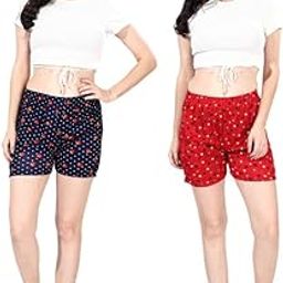 Girls Shorts Combo | Soft Premium Nightwear Set for Women & Girls | Comfortable Sleepwear Shorts for Home & Lounge-picture-43