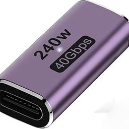 Tobo USB Type C Female to Female 40Gbps Coupler Connector for Thunderbolt, Switch, MacBook, Laptop, Tablet, Phone (TD-1079TC)-image-76