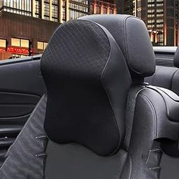 Emcrovi Car Seat Headrest Neck Rest Cushion, Car Neck Pillow Durable 100% Pure Memory Foam Neck Pillow with Breathable Removable Cover, Comfortable Ergonomic & Neck Pain Relief, Multi, pack of 1-picture-30