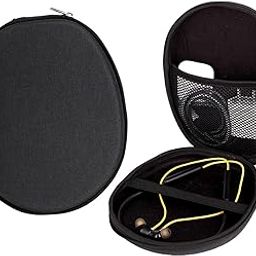 GadgetBite Neckband Case Hard EVA Material, Replacement Hard Shell for Neckband Headset Travel Carrying Bag, Compatible with Boult Audio FXCharge,OnePlus Bullets Z2-Black-image-59