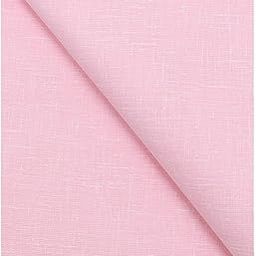 Men's Executive Linen Blended Cotton Shirt Piece ( 1 Shirt Piece for Men ) (Baby Pink)-30