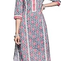 Multicoloured Printed Cotton Straight Kurta-2