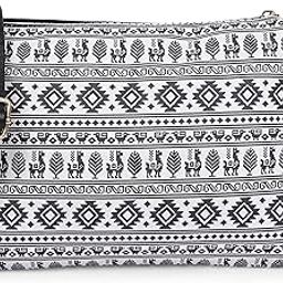EARTHEA Women's Printed Canvas Mini Box Sling Bag – Small Crossbody Purse with Wide Adjustable Strap – Compact & Trendy Handbag for Daily, Casual & Travel Use-20