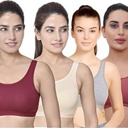 LIECRY Art Womens AirBra SportsBras, YogaBra Seamless Stretchy Sportsbra (Multicolor) Design No Sportsbra ComboASB74 Any Random Color Will BE Send-picture-51