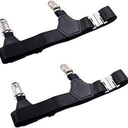 CALANDIS™ Sock Garters Comfortable Sock Clip with Double Metal Buckle Knee Socks Stays Metal Clip | Clothing Shoes & Accessories | Mens Accessories | Suspenders Braces-picture-22