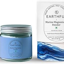 Earthful Marine Magnesium Powder | Sourced from Ireland Sea Waters | For Stress Relief, Muscle Relaxation, Better Sleep | 46.5g (30 servings)-image-3