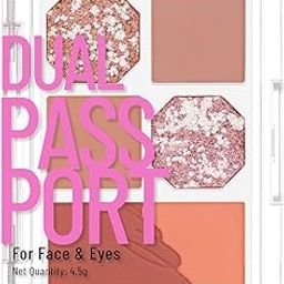 Swiss Beauty Face and Eye Dual Passport Palette | Eyeshadow + Blusher Palette | Combination of Mattes and Shimmers | Compact and Travel Friendly makeup kit | Shade- Dinner Date, 4.5g-image-28