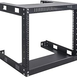 Sound Town 2-Post 8U Wall Mount Open Frame Rack, 16" Depth, for Servers, IT Equipment, Network Devices, AV, Patch Panels (ST2PWOR-8U)-14