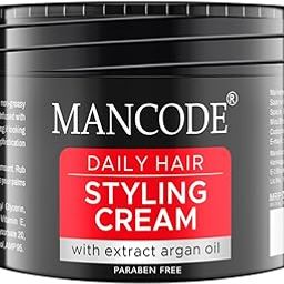 Mancode Hair Styling Cream For Men - 100 gr | For Daily Use Style & Nourishment | Non-sticky, Non-oily | Paraben & Sulphate FREE | Itch Free Daily Hair Cream | UV Protect & Care | Soft & Manageable Hair-24
