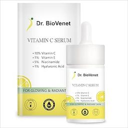 DR.BIOVENET Vitamin C FACE SERUM | Glowing screen With Vitamin C, Vitamin E, Naicinamide & Hyaluronic Acid For Glowing & Radiant Skin (10Ml)-7
