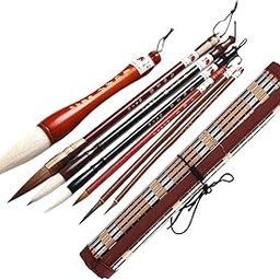 Club Bollywood®Chinese Calligraphy Brushes Sumi Ink Painting for Professional Beginner 7Pcs| | Pens & Writing Instruments |• |1 Set Chinese Calligraphy Brushes Set-picture-12