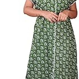 Cotton S to 3XL Size Full Open Multi Purpose Nighty-image-9