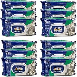 Junior Baby Wipes – 99% Pure Water | Pack of 12 (960 Wipes) | Enriched with Aloe Vera & Vitamin E | Gentle & Soft for Baby’s Skin | Suitable for Hands, Face & Body-image-54