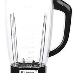 Su-mix Heavy Juicer Jar for Mixer Grinder Juicer Jar ABS Plastic Transparent (1500ML), Black MGF95, Black Pack of 1-24