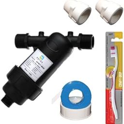 APRAS Combo of Water Tank Y Type DISC Filter also for Drip Irrigation | Size 3/4"(20mm)| With 2 Filter Connector, 1 Teflon Tape and Cleaning Brush |120 Mesh/130 Micron| Made in India-image-77
