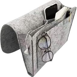 Cazuela Bed Pocket Caddy, Felt Bed Organizer Bedside Storage Organizer Caddy Organizer Caddy Hanging Storage Organizing Tissue Mobile Phones Books Remote Control (Multi Color)-picture-22
