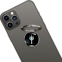 Swap-n-Snap Silver 360 Holo-Ring Mobile Phone Grip Holder with Changeable Logo - Trishul Design-13