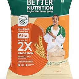 Better Nutrition Biofortified Atta 5kg| High Fiber for Digestive Ease | Rich in Iron, Zinc & Protein | No Additives | 100% Natural-image-96