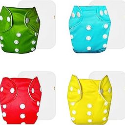 Dumbledo Lite Cloth Diaper with Cotton Insert (Pack of 4) | Snug Fit | Leakproof | Easy to Clean | Perfect for Indian Summers | 3 Months – 2 Years | Unisex Baby-picture-26