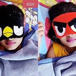 Juzzii Valvet & Fur Super Soft & Smooth Sleep Mask Eye Shades For Men Women Girls Boys Kids(Pack Of 2 ) Model-No.1-18,Multicolour-picture-17