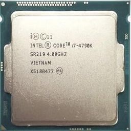 Core i7-4790K is a 4th-Generation Threads 4 cores and 8 Threads,Clock Speed: 4.0 GHz,8 MB SmartCache Max Resolution HDMI 3840x2160@24Hz,LGA 1150, HD Graphics 4600-32