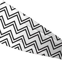 Chevron Moisture Wicking 4" Headband, Black/White-image-38