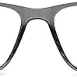LENSKART AIR Classic (Durable, Flexible and Light-Weight) Zero Power Bluecut and Antiglare Computer Eyeglasses | Grey Transparent Square Full Rim | For Men and Women | Medium | LA E15017-image-31